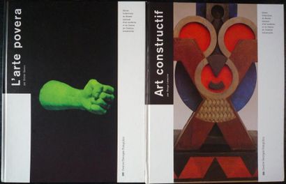 null [Art XXe] Lot de deux livres: LEMOINE Serge, "Art constructif", Centre Georges...