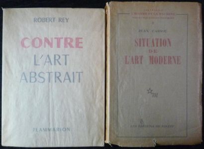 null [Art XXe] Lot de deux livres: CASSOU Jean, "Situation de l'Art Moderne", Editions...