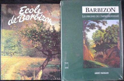 null [Barbizon] Lot de deux livres: PARINAUD André, "Barbizon - Les origines de l'impressionnisme",...