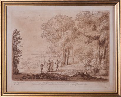 null Richard EARLOM (1743-1822) d'après " Paysages" deux estampes numérotées 163...
