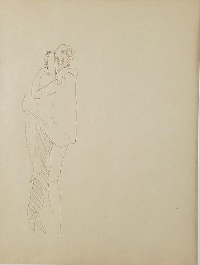 null Albert MARQUET (1875-1954) "Nus entrelacés" Encre sur papier. 20 x 26 cm.

Cachet...