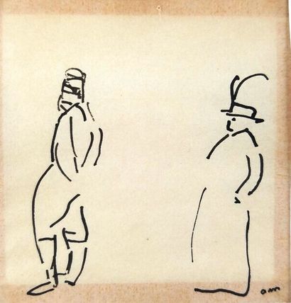 null Albert MARQUET (1875-1954)

"Femme au chapeau et homme bras croisés derrière...
