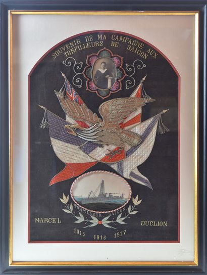 null SOUVENIR HISTORIQUE. "Souvenir de ma campagne aux torpilleurs de Saigon 1915,...