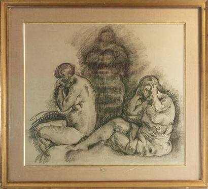 null Paul Elie GERNEZ (1888-1948)

"Trois femmes nues"

Fusain sur papier. Trace...