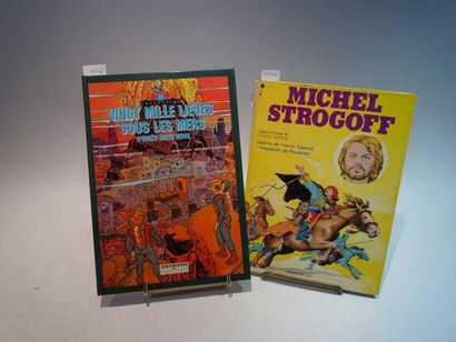 VERN Jules (d'après) Lot de 2 BD: "MICHEL STROGOFF", Sagedition. 1979. Abimé. Dos...