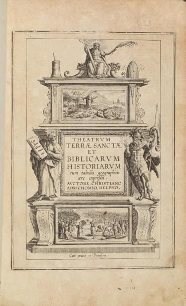 null [TERRE SANTE].ADRICHOM (Christiaan van) Theatrvm Terrae Sanctae et Biblicarvm...