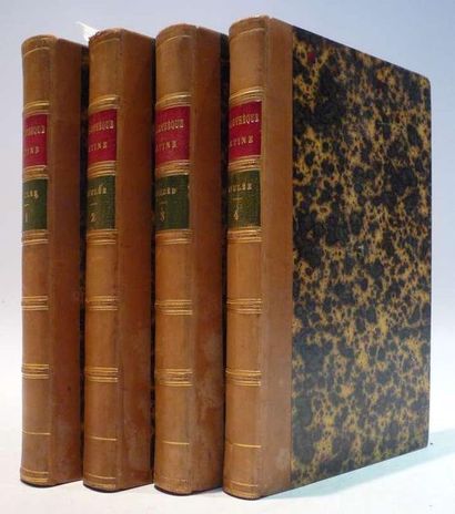 null "Apulée" Traduction par BETOLAUD. Paris, Panckoucke, 1835. 4 volumes, reliures...