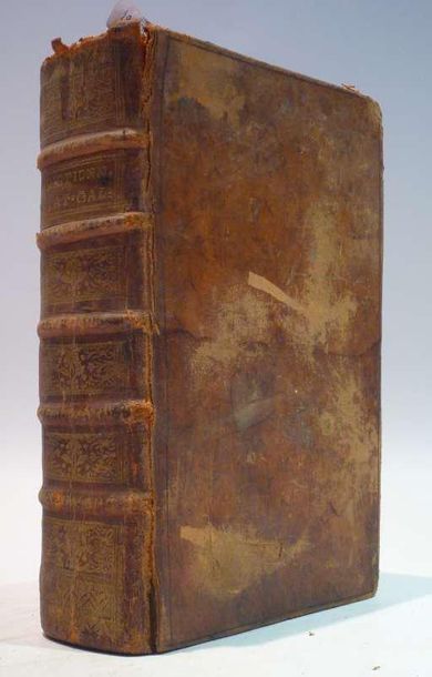 null "Dictionarium universale Latino-Gallicum" Parisiis, 1750. 1 volume, reliure...