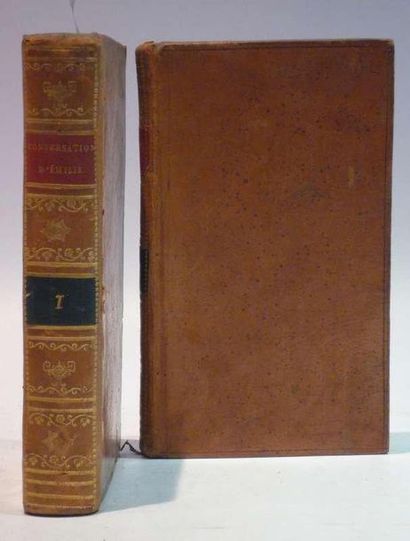 null "Les conversations d'Emilie" Paris, chez Belin, 1788. 2 volumes, reliure légèrement...