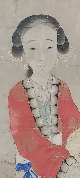 null CHINE - Vers 1900

Encre sur papier, jeune femme assise, signée. 

Dim. 39 x...