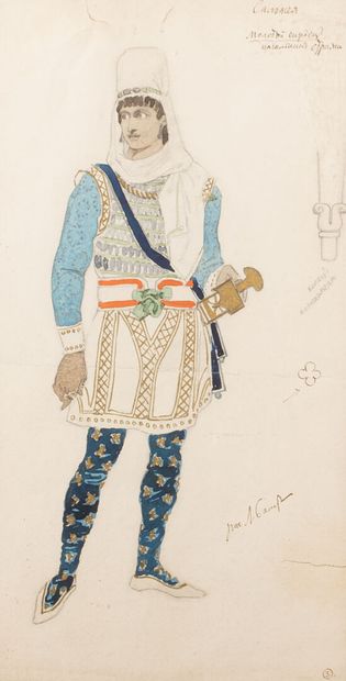 null Léon BAKST (1866-1924) "Projet de costume pour le ballet Salomé" 1908. d'après...