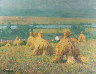 null Raymond THIBÉSART (1874-1968) 

The heights of Vaux sur Seine

Oil on canvas...