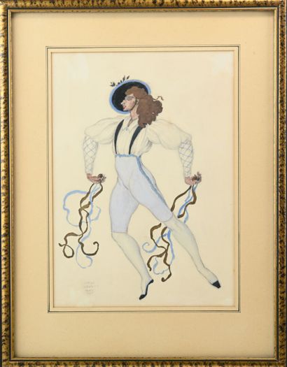 null Serge IVANOFF (1893-1983)

Dancer

Watercolor and gouache on paper 

Signed...