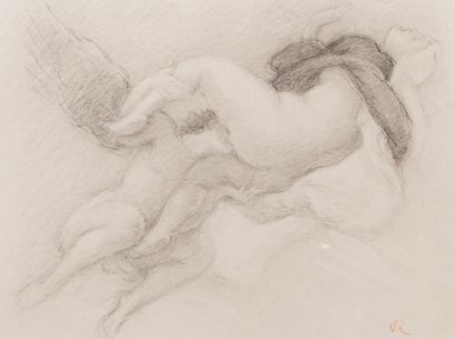 null Richard GUINO (1890-1973)

Angel and Nun 

Graphite drawing on beige paper

Stamped...