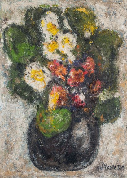 null NONDA (1922-2005)

Bouquet of flowers

Oil on canvas

Signed lower right

100...