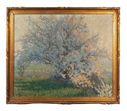 null Raymond THIBÉSART (1874-1968) 

Setting spring

Oil on canvas

Signed lower...