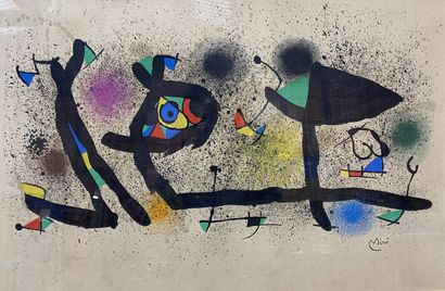 null JOAN MIRO (1893-1983) 

Composition

Lithograph on paper

Signed in the plate

41...