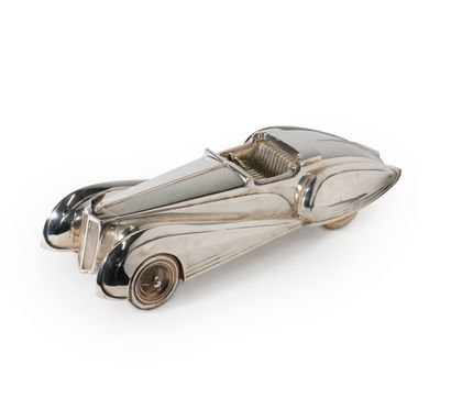 null Xavier FROISSART for CHRISTOFLE "Cabriolet Monaco" sculpture in silver plated...