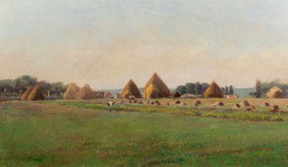 null Eugène FREY (19th-20th century)

The millstones in Beauce

Oil on canvas 

Signed...