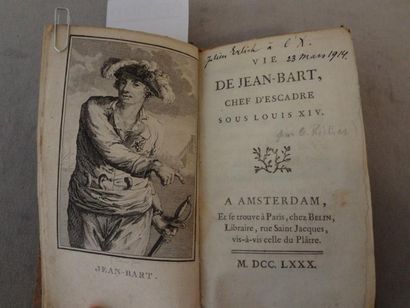 null [BART Jean ] Vie de Jean Bart, chef d'escadre. In-8 demi veau, dos a nerfs,...