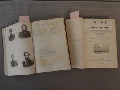 DUMONT D'URVILLE Voyage pittoresque autour du monde, Paris, TENRE, 1834. 2 volumes,...