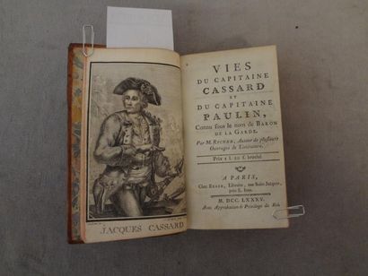 RICHET Vies du Capitaine Cassard et du Capitaine Paulin, Paris, Bellin, 1785. (vies...