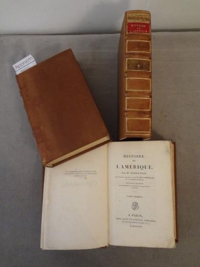 ROBERSON Histoire de l'Amerique. Paris, Jeannet et Cotelle. 1863. 3 tomes, broches,...