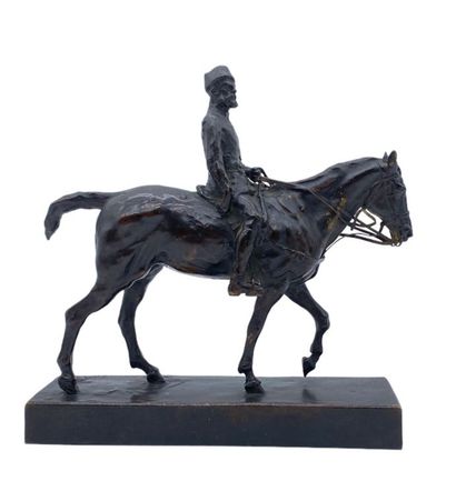 null Ernest MEISSONNIER (1815-1891) 

« Alexandre III à cheval », fin du XIXème siècle.

Bronze,...
