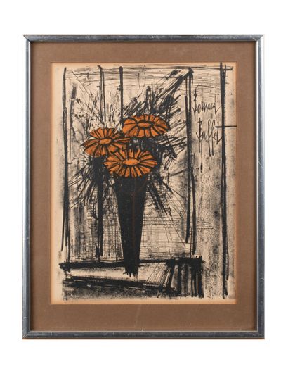 null Bernard BUFFET (1928-1999) 

« Bouquet de fleurs »

Lithographie sur papier

28.5...