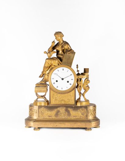 null Pendule en bronze doré "l'Amour et l'Amitié"

Epoque Empire, ca 1810

L'allégorie...
