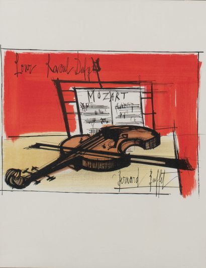 null Bernard BUFFET (1928-1999) 

« Pour Raoul Dufy »

Lithographie sur papier

30...