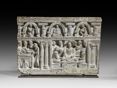 null Stèle en schiste gris

Style Gandhara

26,5 cm x 39 cm



Provenance : 

Hôtel...