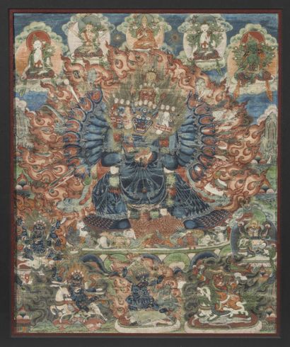 Thangka

Tibet, XIXème siècle

Yamantaka...