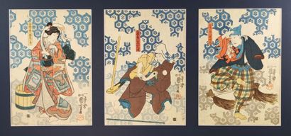 Kuniyoshi (1797-1861)

Triptyque oban tate-e,...