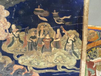 null TANGKA 

TIBET, XVIIIème siècle - XIXème siècle 

détrempe sur toile, illustrant...