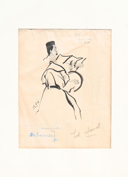 null Charles Félix GIR (1883-1941) Deux dessins.

"A la toilette" Eau-forte. 23 x...