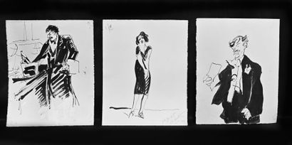 Charles Félix GIR (1883-1941) Trois dessins...