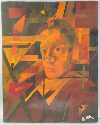 null Olivier MATTEI 

Autoportrait présumé, 1985

Technique mixte et collage sur...