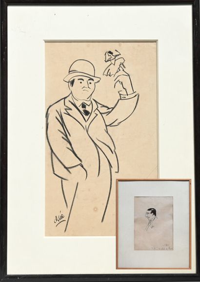 null Charles Félix GIR (1883-1941) Deux dessins

"Le Schah de Perse" Fusain sur papier...