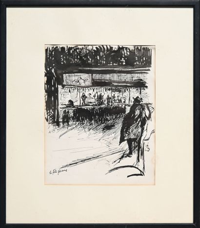 null Charles Félix GIR (1883-1941) Dessin à l'encre sur papier illustrant le livre...