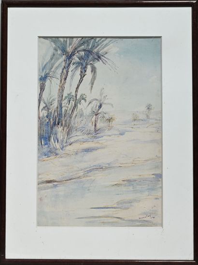 null Charles Félix GIR (1883-1941) Trois dessins.

"Marrakech" Encre et aquarelle...
