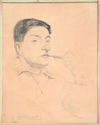 null CINQ portraits de Gir : Attribué à Charles Félix GIR (1883-1941) "Profil de...