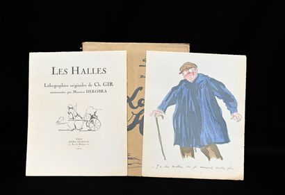 null Maurice DEKOBRA " Les Halles ". Paris André Delpeuch 1924. in 8. Original lithographs...