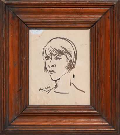 null Charles Félix GIR (1883-1941) Quatre dessins

"Portrait de Jeanne Fusier-Gir"...