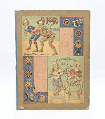null [Images d'Epinal] Lot of 5 volumes in-4 bound in color cardboard, cloth spines,...