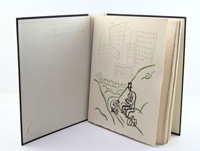null [BOFA] Gus BOFA.
Déblais.
Paris, Textes Prétextes, 1951, in-4 en feuilles, couverture...