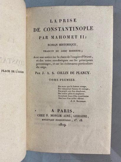 null COLLIN de PLANCY.
La Prise de Constantinople par Mahomet II. Historical novel...
