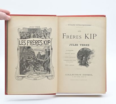 null Jules VERNE.
Les Frères Kip. Illustrations par Georges Roux. 12 grandes chromotypographies....