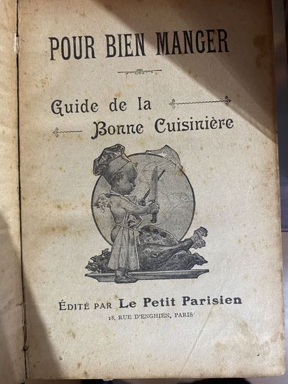 null [GASTRONOMIE] Ensemble de 3 volumes 
 DESTAMINIL. La Cuisinière française perfectionnée....