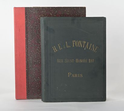 null [Catalogues] Lot de 2 volumes :
- H.L.E. Fontaine, rue Saint-Honoré à Paris....